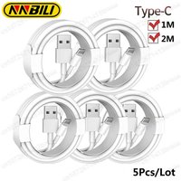 NNBILI 5Pcs/lot 1m 3.3ft 2m 6.6ft Type c USB C Charger Cable For Samsung Galaxy s20 s22 s23 s24 htc xiaomi huawei androi5d phone