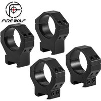 FIRE WOLF 2PCS 34mm Scope Rings High and Low Profile Wide Scope Mounts for 20mm Mount