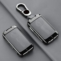 Zinc Alloy Leather Car Key Cover, For Volvo XC60 XC40 XC90 S90 V60 S60 V90 C40 Polestar 1 2, Protected Keychain Bag, Accessories