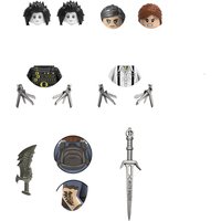 Classic Movie & Game Characters Building Blocks Set, Full Body Figures with Props, Assemble Toy Gift
