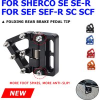 For Sherco SC SCF SE SER SEF SEF-R Factory 125 250 300 450 500 Motorcycle Accessories Foldable Rear Brake Pedal Step Tip Plate