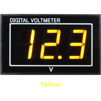 Waterproof Digital Voltmeter DC 2.5-30V 5-130V 0.56 Inch LED Voltage Meter Tester for Car Motorcycle Boat Battery Monitor