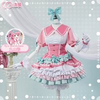 Anime BanG Dream! Maruyama Aya Cosplay Costume Halloween Christmas Girl Pink Sweet Lolita Dress Headwear Socks Props Uniform
