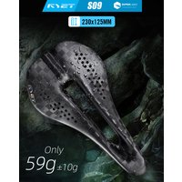 AliExpress RYET 12K Carbon Ultralight Bike Saddle 59g 230x125mm for MTB/Gravel/Road Bike Unisex Racing Saddle 7x7 Dual-Track Design Cycling