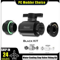 Barrow Water Valve Switch Kit , Switch + Plug + M-M Fitting 3 IN 1 for Control ON/OFF Water Cooler System