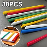 30pcs, Random Color A4 File Pull-Out Folders - Folders, Display Folders, Strip Binders, Portable A4 Binders, Office Organization