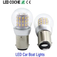 2pcs S25 P21W BA15S LED Bulbs BA15D 12-24V Light Navigation BAY15D Lamp Parking Ship Source