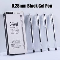 0.28mm Ultra Fine Gel Pen Creative Large Capacity Black Ink Signature Pen Student Writing Stationery School Office Supplies