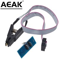 AEAK SOIC8 SOP8 Test Clip For EEPROM 93CXX/25CXX/24CXX in-circuit programming on USB Programmer TL866CS TL866A EZP2010