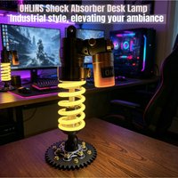 AliExpress NONE For OHLINS Suspension Lamp DIY Motorcycle Style Ambient Light Gaming Room Setup Decor Creative Gift For Male Gamers Bike Lovers