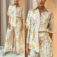 SpringSummer Casual Split Sve Set Women's Faion Ensemble ket Detail 8-25 Years Olds Summer Collection 7%-80% Content