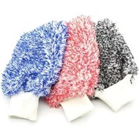 Car Care Gloves, Ultrafine Fiber Thick Absorbent Large Size Wash Gloves, Car Beauty Products, Automotive Maintenance Accessorie