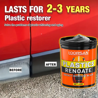 Car interior refurbishing kit, long-lasting plastic and rubber repair agent - enhances black frame renewal, tire shine
