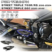 Motorcycle Foot Pedal Heel protective For Triumph Street Triple 765R / 765RS 2016-2024 Street Triple 660 S 2020-2022