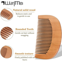 1/2pcs Wooden Comb Soft Labor and Delivery Essentials Hairbrush Natural Labor Pain Relief Mother's Day Gift Hair Styling Tool