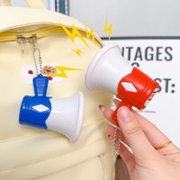 New Recordable Mini Speaker Loudspeaker Handheld With Key Chain Toy Pendant Megaphone Decompression Hanging Ornament Keyrings S