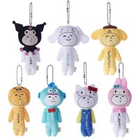 Yukio Hello Kitty Mymelody Kuromi Ugly Doll Backpack Charm Pendant Plush Toy Keychain Desktop Ornament Creative Cinnamoroll Gift