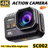 SC002 Action Camera 4K With Remote Control Screen Waterproof Sport Camera drive recorder Sports Camera Helmet Action Cam
