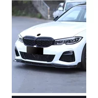 Carbon Look Front Bumper Lip Spoiler Splitter Diffuser Cover Canards tuning For BMW 3 Series G20 G21 G28 2019-2022 M Pack