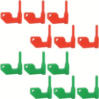 6 Pcs Chamber Safety Flags Fits Rifle Shotgun Pistol Multi-Functional Red/Green Sturdy Flags Universal Compatibility Hunting