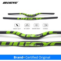 AliExpress ULLICYC Ullicyc Full Carbon MTB Handlebar 3K Gloss Green 580-740mm Flat/Rise Bicycle Bar, Lightweight Update for MTB & Electric Scooter
