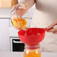 Plastic Canned Funnel Wide Mouth Funnel Jars For Wide Mouth Liquid Filling Funnels Food Grade Household Kitchen Gadget