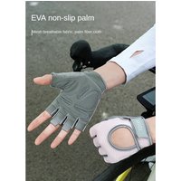 AliExpress OIMG Cycling Gloves Half Finger, Shock Absorbing Bike Gloves with EVA Padded Palm, Breathable Anti-Slip Gloves for Road Bike, MTB,Gy