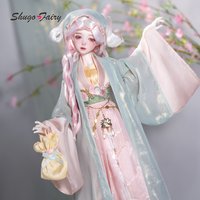 ShugaFairy BJD 1/4 Elaina C Fullset Eastern Song Beizi Summer Fairy Curved Smiling Eye Head Resin FC Ball Jointed Doll Custom
