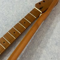 Manche de guitare en érable flamme rôtie, 22 frettes, Style TL avec touche en érable pour guitare électrique
