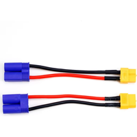 1/2/5PCS XT60 to EC5 Connector Adapter Charge Cable Lead Wire 14AWG 10CM for ISDT Style Chargers