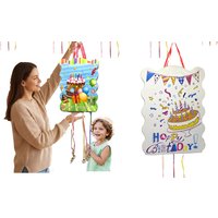 1Pcs/lot Cake Party Pinata Boys Kids Favors Birthday Party Decorations Baby Shower DIY Paperboard Pinatas