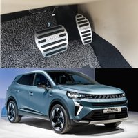 For RENAULT SYMBIOZ E-TECH Hybrid 2024 2025 Car Accessories Aluminum Accelerator Pedal Brake Non-Slip Mat Interior Styling