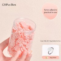 120Pcs/Box Self Adhesive Eyelash Extension Glue Cups Delay Cup Grafting Eyelash Makeup Tool Tattoo Adhesive Pigment Cups