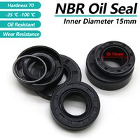 2/5/10pcs ID15mm NBR Oil Seals TC-15*21/22/24/25/26/28/30/32/35/40/42*4/5/7/8/10mm Nitrile Rubber Shaft Double Lip Seal Gaskets