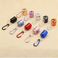 New Premuim Portable Aluminum Waterproof Pill Cases Box Earplug Keychain Case Travel Container for Jewelry or Ear Plugs Sleek