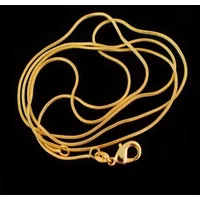 Hot New Snake Chain 18K gold color Necklaces 16/18/20/22/24/26/28/30 Inches Women Men high quality Jewelrys Gifts