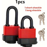1pcs Waterproof Padlocks With Keys Door Security Padlock Anti-Theft Heavy Duty Courtyard Safety Locks Rust Proof Door Hardware
