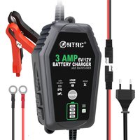 HTRC 6V 12V 3000mA Smart Battery Charger Automatic For Trickle Lithium LiFePO4 Lead-Acid AGM GEL Battery Car Motorcycle Charger