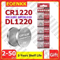 High Capacity New 2-50Pcs CR1220 Batteries - 3V Lithium Coin Cell CR 1220 Battery for watches healthcare devices Calculator etc