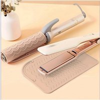 Silicone Heat Resistant Mat Hair Styling Tools Pad for Curling Lrons Straighteners Portable Styling Anti-slip and Anti-scald Pad