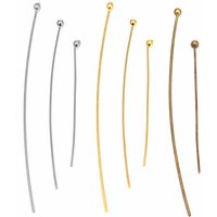 100Pcs 14-40mm Silver/Gold Plated Copper Ball Head Pins Needles For Craft DIY Supplies Jewelry Making Findings Accessories