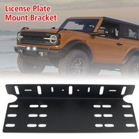 Universal Aluminum Aluminium Alloy Driving Lamp Fog Light Holder 4x4 LED Work Light Bar Front Bumper License Plate Mount Bracket