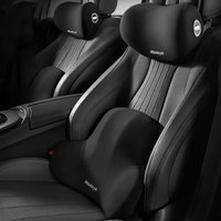 Car Neck Cushion Memory Foam Protective Lumbar Back Support Breathable Universal Car Headrest Pillow Car Supplies