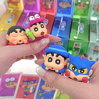 Shin-Chan Blind Box Genuine Collectible Animation Figurine Hippers Mobile Phone Screen Decoration Interesting Toys Hot Gift Cute
