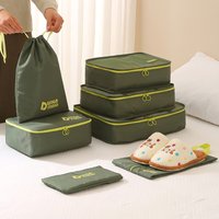 7 Piece Travel Bag Set Thicken Organizer Bag Multi-functional Portable Luggage Organizer Bag Waterproof Suitcase Pakcing Cubes