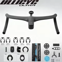 AliExpress 2025 New Carbon Road Handlebar ULLICYC T4 Integrated Aero Screwless Lightweight 380g T1000 Carbon for High End Road Bike