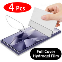 4Pcs Hydrogel Film Full Cover Screen Protector For Samsung Galaxy S23 S10 S20 S21 S22 S24 Ultra Plus FE A14 A23 A34 A54 Film