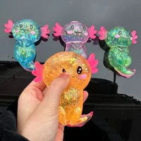 Hot Colorful Salamander Maltose Fidgets Toys Squishy Malt Sugar Stretchy Axolotl Fun Squeeze Birthday Supplies Anti-Anxiety Gift