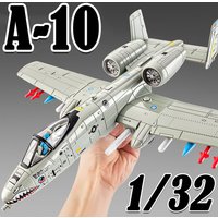 1:32 A-10 Thunderbolt II Alloy Model Fighter Jet Metal Diecast F-14 Fighters Sound Light Doors Opened Ornament Models for Boys