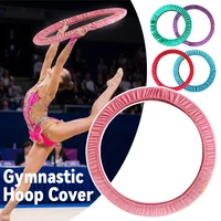 Rhythmic Gymnastics Hoop Cover Gold Velvet Fabric Protective Storage Sleeve for Artistic Gymnastics Fitness Hoops Sizes S-L